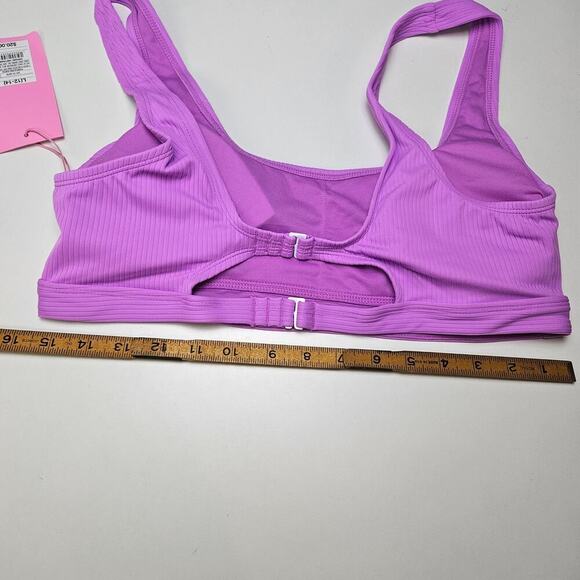 NEW Stoney Clover x Target Ribbed Bikini Top L Purple NWT - Picture 7 of 7